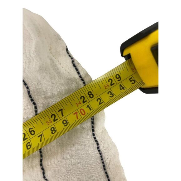 Zara Srpls Womes Midi Skirt XS White Black Striped Linen Blend 4676/900 NWT - Picture 16 of 16